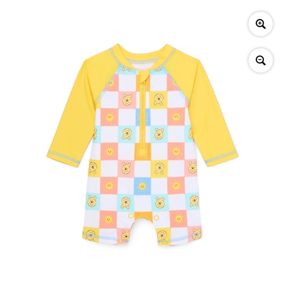 Swimsuit Yellow and Multicolor Baby Romper